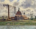 Factory at Pontoise 1 - Camille Pissarro
