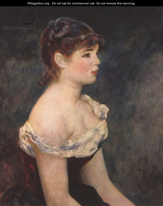 Portrait of a young girl - Pierre Auguste Renoir