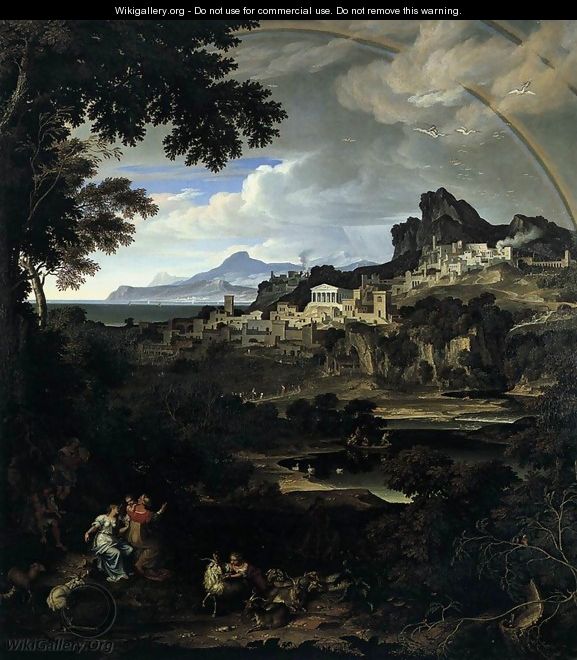 Heroic Landscape with Rainbow 1815 - Joseph Anton Koch Heroic Landscape with Rainbow 1815 - Joseph Anton Koch