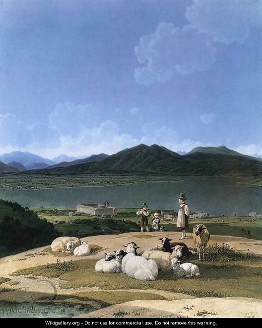 View Of Lake Tegern - Wilhelm Von Kobell