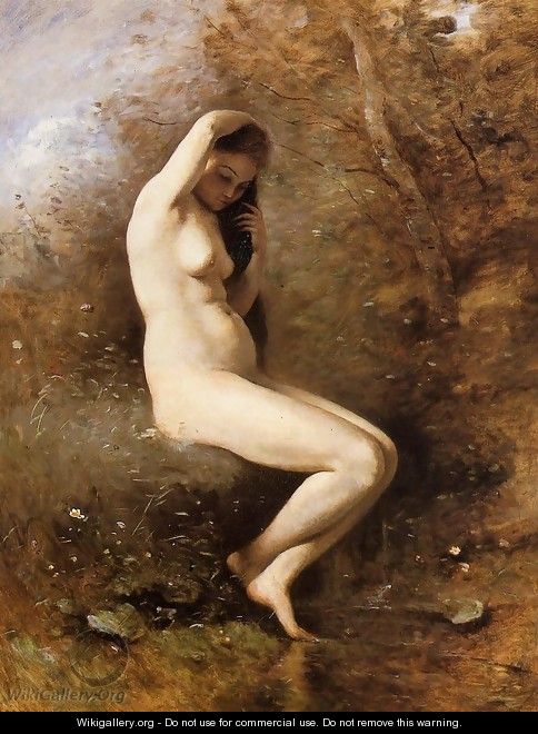 Venus at Her Bath - Jean-Baptiste-Camille Corot