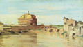 Saint Angelo and Tíber Castle - Jean-Baptiste-Camille Corot