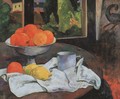 Still life with fruit bowl and lemons - Paul Gauguin