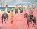 Riders at the beach - Paul Gauguin