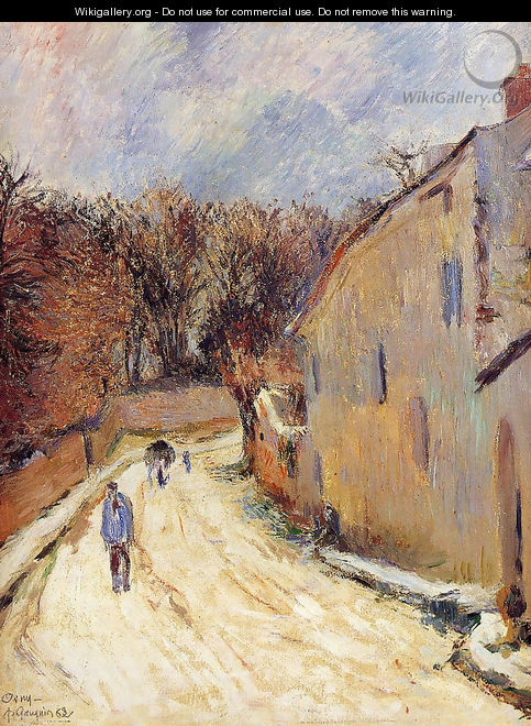 Osny, rue de Pontoise, Winter - Paul Gauguin