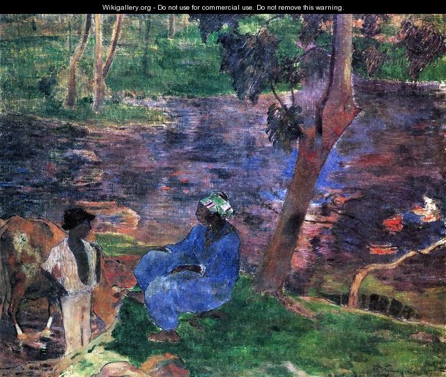 At The Pond - Paul Gauguin