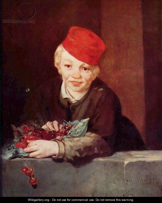 Boy with cherries - Edouard Manet