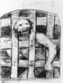 A Lunatic behind Bars - Francisco De Goya y Lucientes