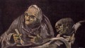 Two Old Women Eating from a Bowl - Francisco De Goya y Lucientes
