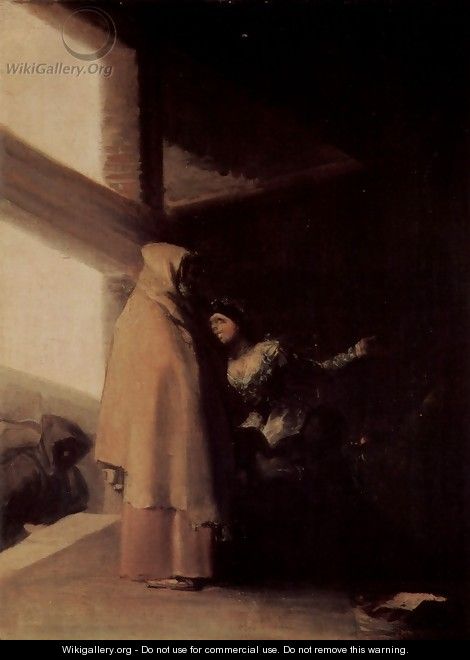 The Monk Visit - Francisco De Goya y Lucientes