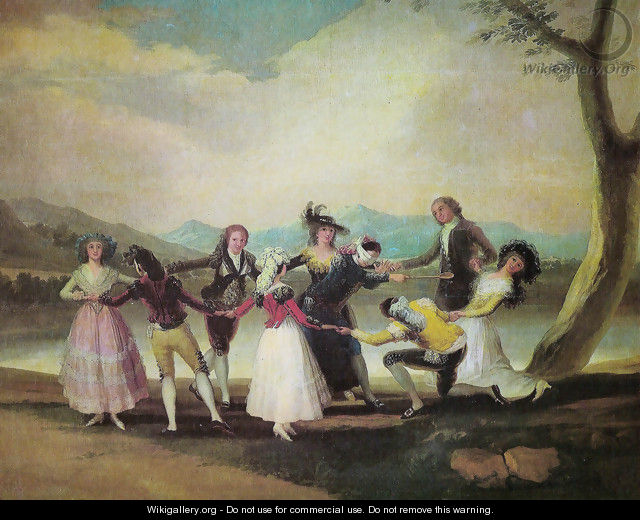The goose blind - Francisco De Goya y Lucientes