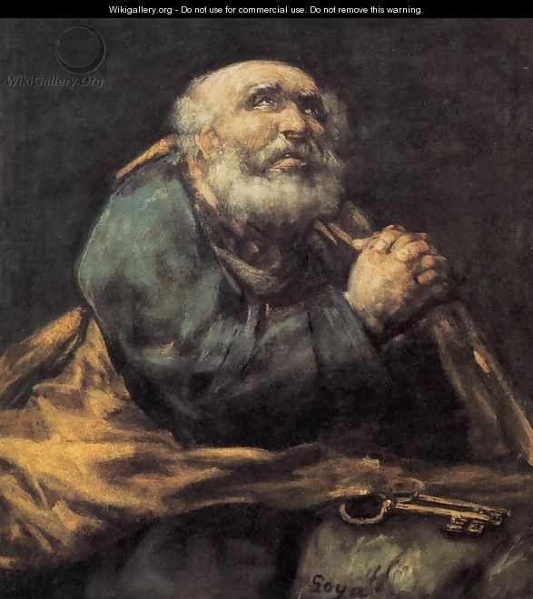 St Peter Repentant - Francisco De Goya y Lucientes