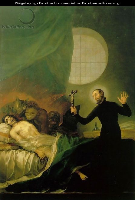 St Francis Borja at the Deathbed of an Impenitent - Francisco De Goya y Lucientes