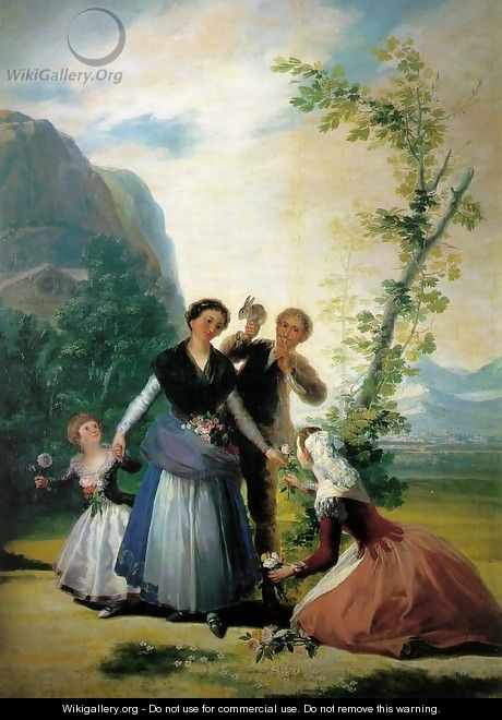 Spring (The Flower Girls) - Francisco De Goya y Lucientes