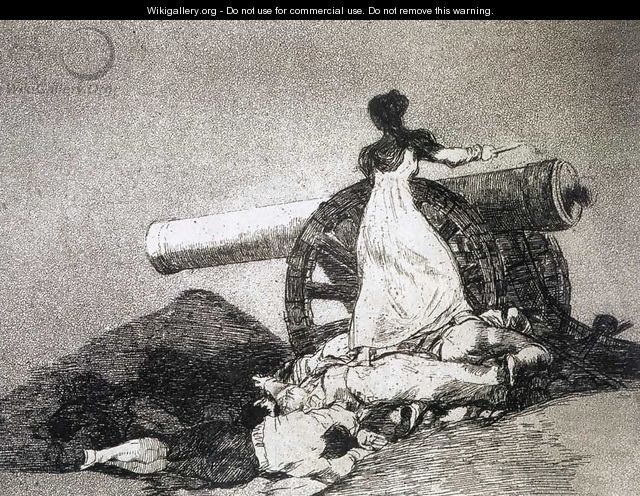 What courage! - Francisco De Goya y Lucientes
