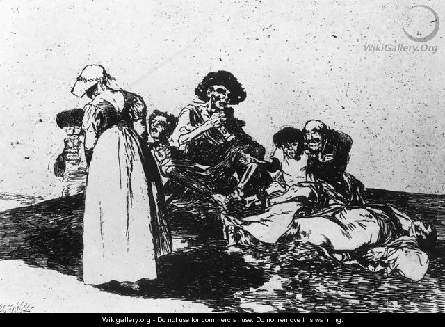 The Worst is to Beg - Francisco De Goya y Lucientes