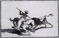 The Morisco Gazul is the First to Fight Bulls with a Lance - Francisco De Goya y Lucientes
