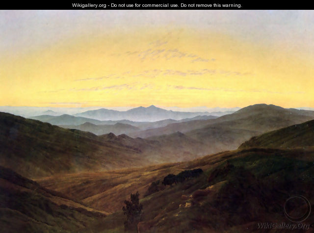The Riesengebirge - Caspar David Friedrich