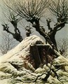 Snow-covered hut - Caspar David Friedrich