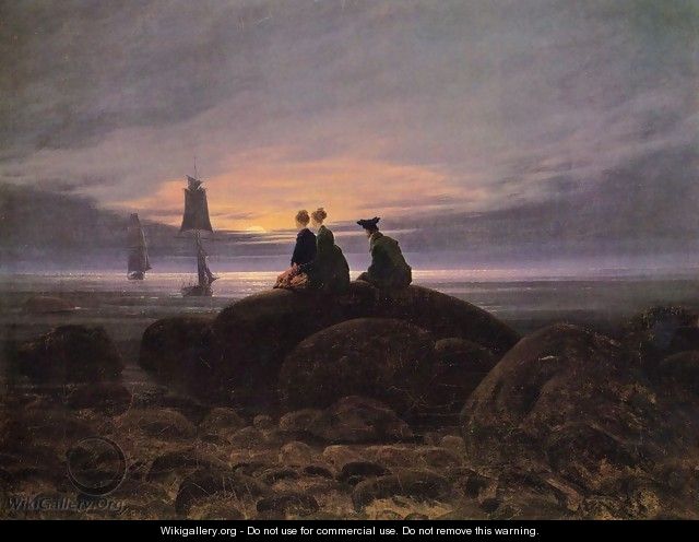 Moonrise over the Sea - Caspar David Friedrich