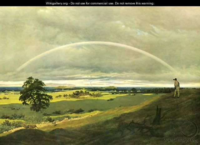 Landscape with rainbow - Caspar David Friedrich