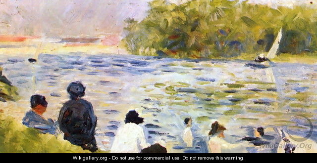 Bathing at Asnieres 7 - Georges Seurat