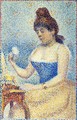 Young Woman Powdering Herself (Study) - Georges Seurat