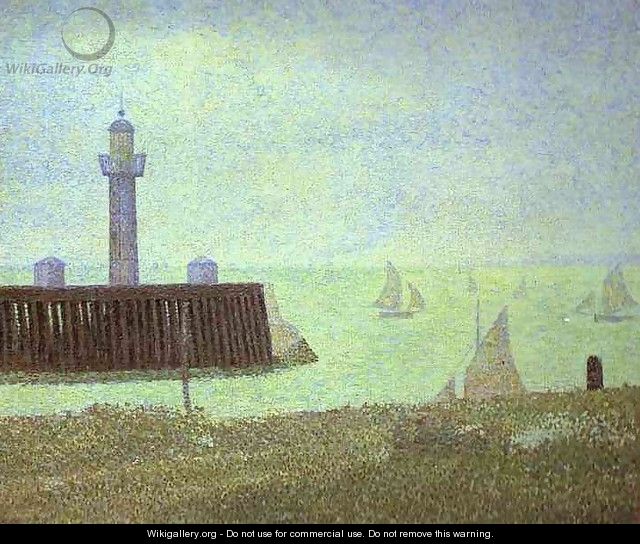 The End of a Jetty, Honfleur - Georges Seurat