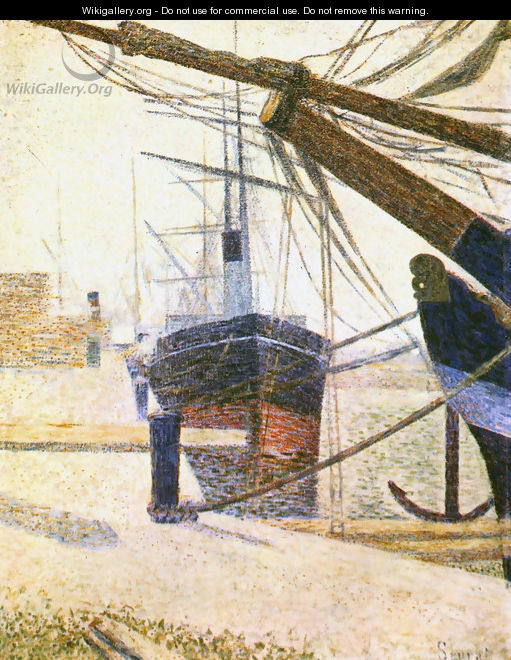 Quayside, Honfleur - Georges Seurat