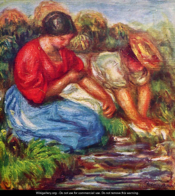 Laundresses 3 - Pierre Auguste Renoir