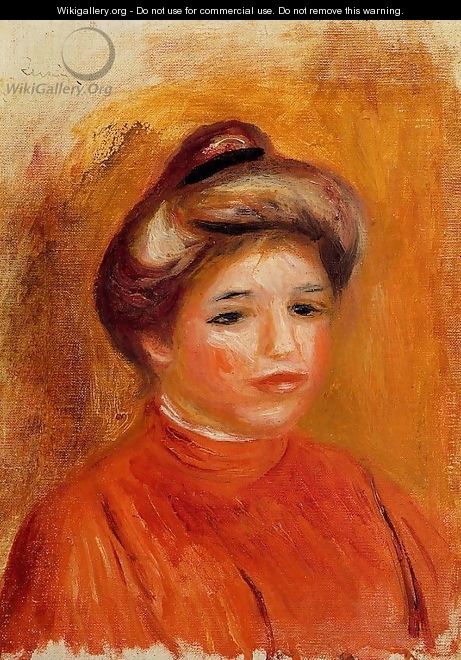 Head of a Woman 3 - Pierre Auguste Renoir