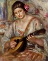 Girl with a Mandolin - Pierre Auguste Renoir