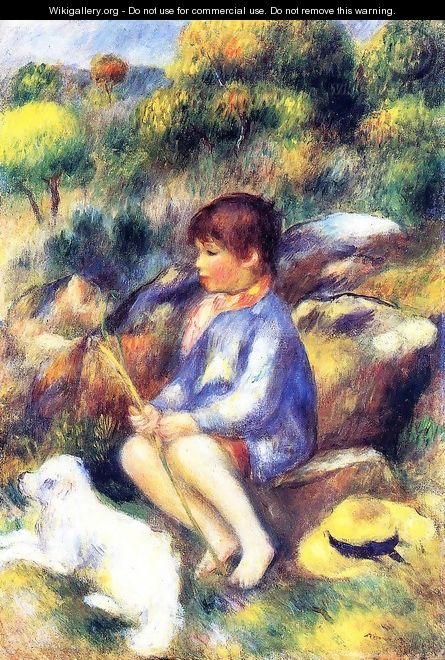Young Boy by the River - Pierre Auguste Renoir