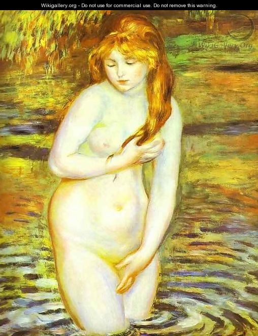 The Bather (After the Bath) - Pierre Auguste Renoir