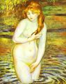 The Bather (After the Bath) - Pierre Auguste Renoir