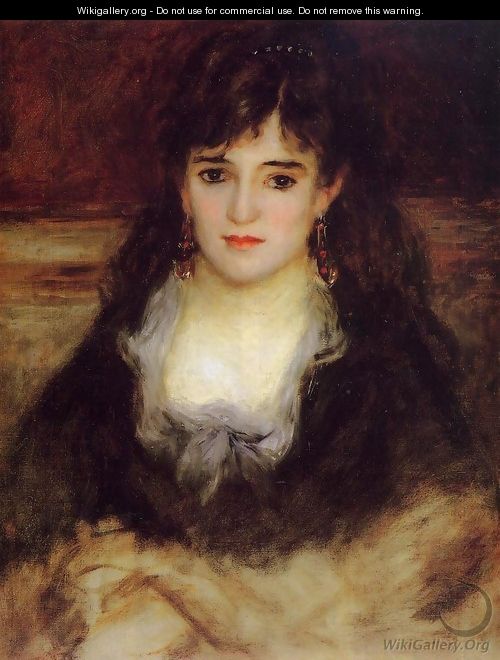 Portrait of a Woman (Nini Fish-Face) - Pierre Auguste Renoir