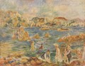 On the beach of Guernesey - Pierre Auguste Renoir