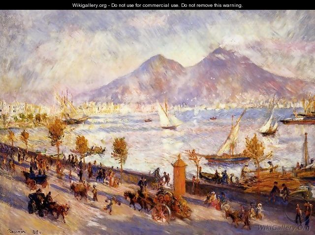 Mount Vesuvio in the Morning - Pierre Auguste Renoir