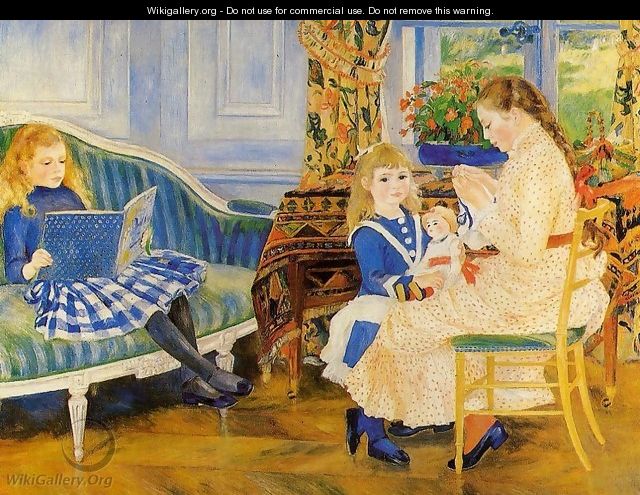 Marguerite, Lucie and Marthe Barard - Pierre Auguste Renoir