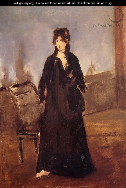 Portrait of Berthe Morisot 2 - Edouard Manet