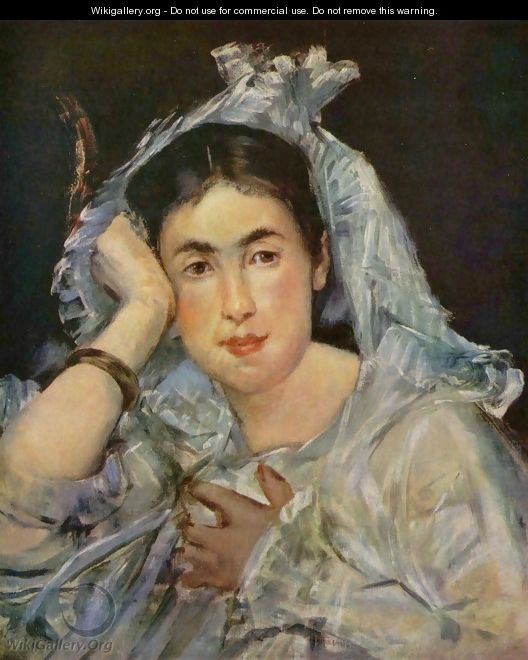 Marguerite de Conflans Wearing a Hood - Edouard Manet - WikiGallery.org ...