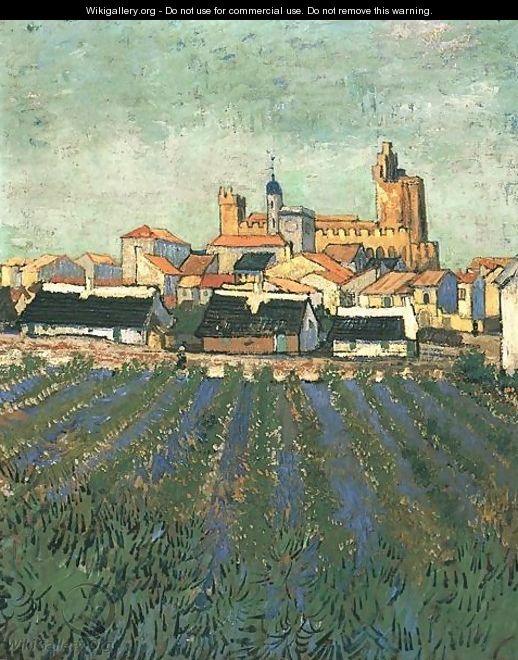 Vue de Saintes-Maries 1888 - Vincent Van Gogh