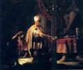 David Et Cyrus Devant L Autel De Baal,los Angeles 1633 - Rembrandt Van Rijn