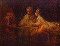 Assuerus, Haman and Esther - Rembrandt Van Rijn