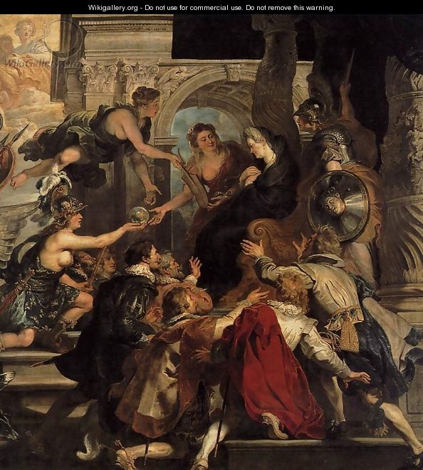 The Apotheosis of Henry IV and the Proclamation of the Regency of Marie de Medicis on May 14, 1610 (detail2) - Peter Paul Rubens