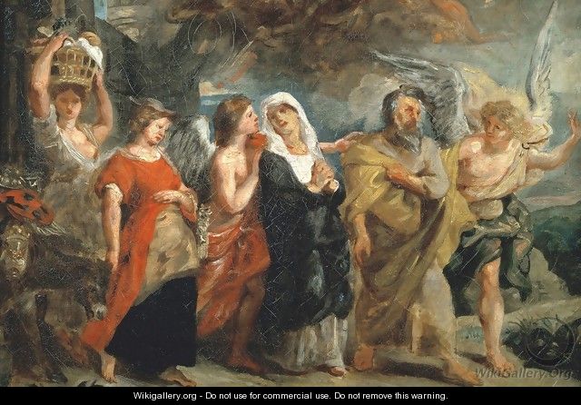 After The Flight of Lot, Rubens - Peter Paul Rubens