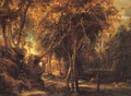 A Forest at Dawn with Deer Hunt - Peter Paul Rubens