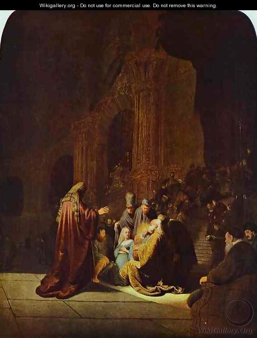 The Presentation of Jesus in the Temple - Rembrandt Van Rijn