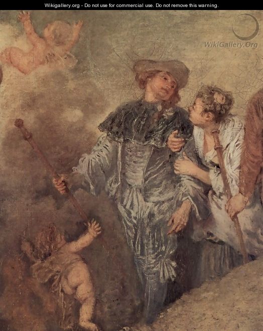 The Embarkation of Cythera (detail 4) - Jean-Antoine Watteau