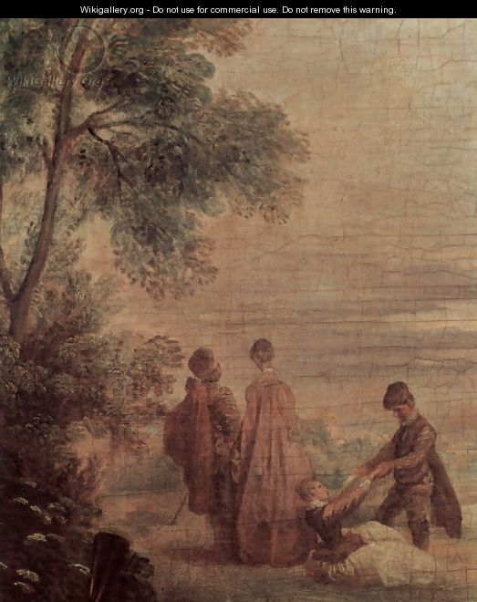 Rendez-vous de chasse (detail 1) - Jean-Antoine Watteau